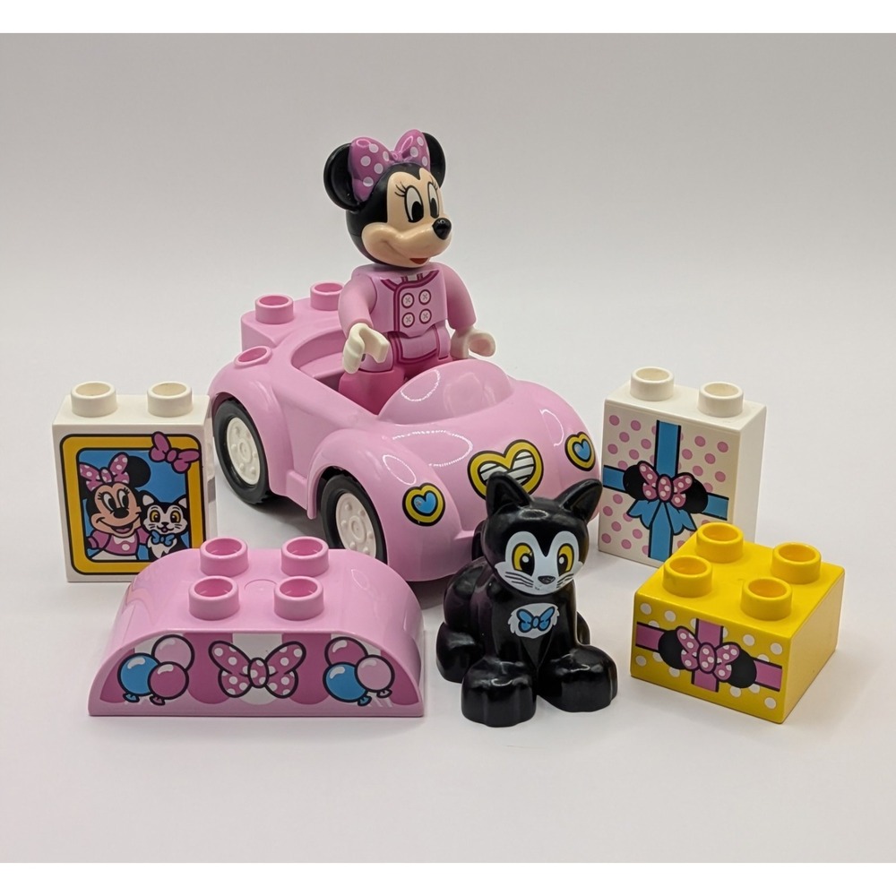 Lego Duplo Minnie Mouse Car‎ Black Cat Blocks Lot Of 7 - Picture 1 of 16